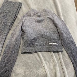 Gymshark Set: Leggings and crop long sleeve